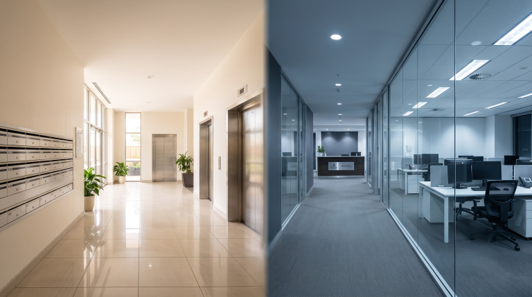 Strata Cleaning vs Commercial Cleaning: What’s Actually Different? (Complete 2026 Guide)