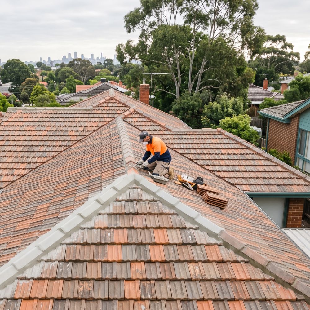 Reliable tiled roof repairs across Melbourne, designed to keep roofs watertight, secure, and looking their best for homes, strata, and commercial properties.
